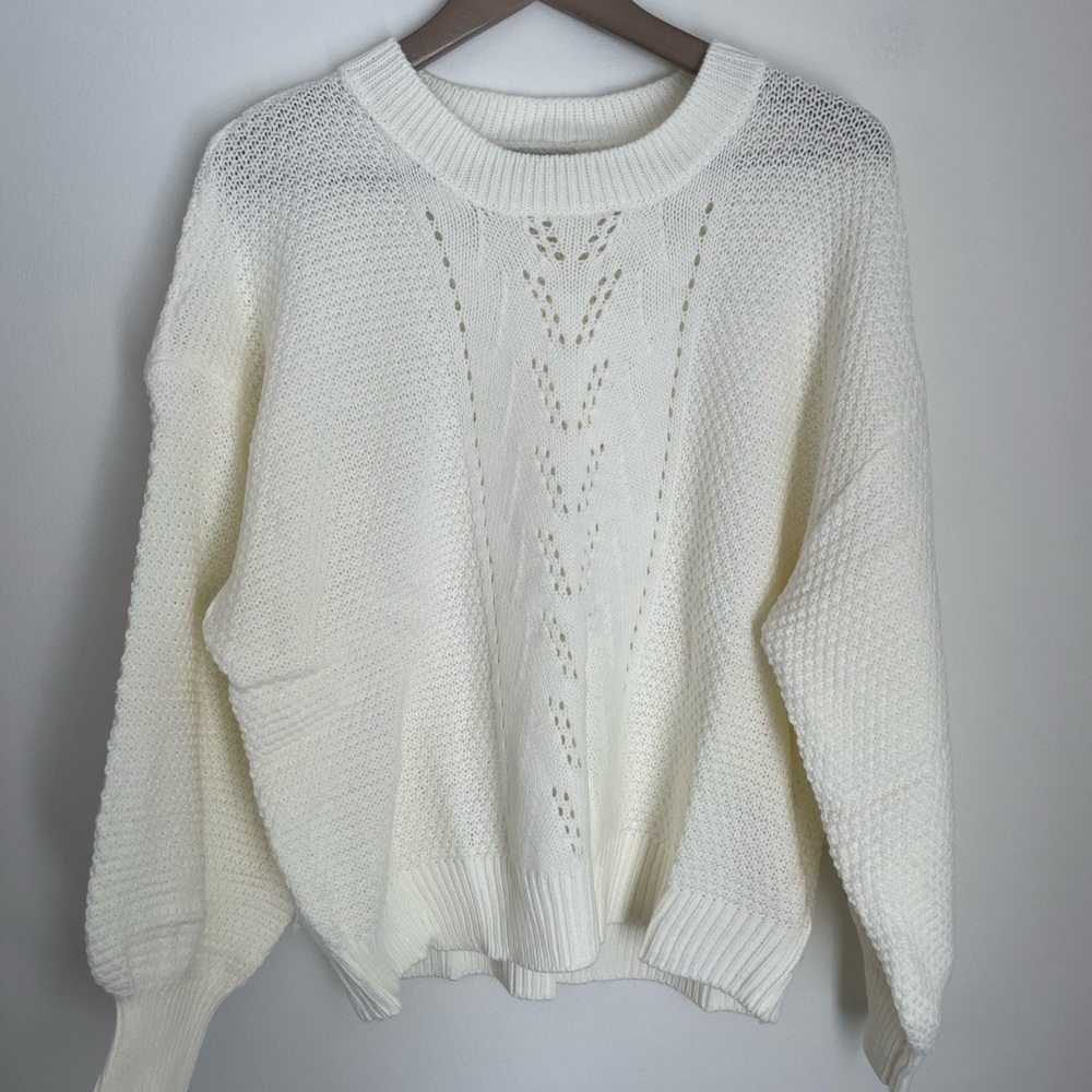 SHEIN NWT size S cream sweater